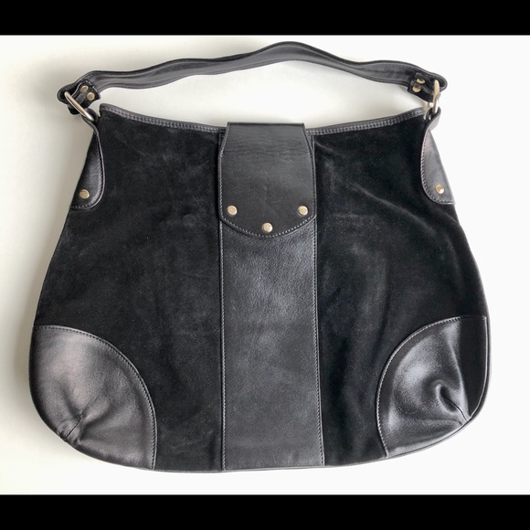 Luca Luca Suede & Leather Hobo - Picture 2 of 3